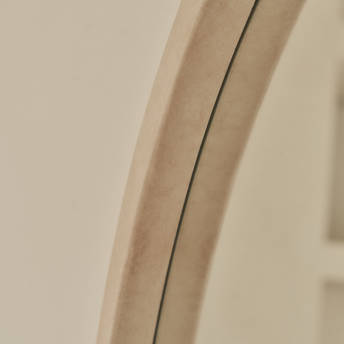 Arden - Concrete Full Length Arched Wooden Mirror 175cm x 95cm