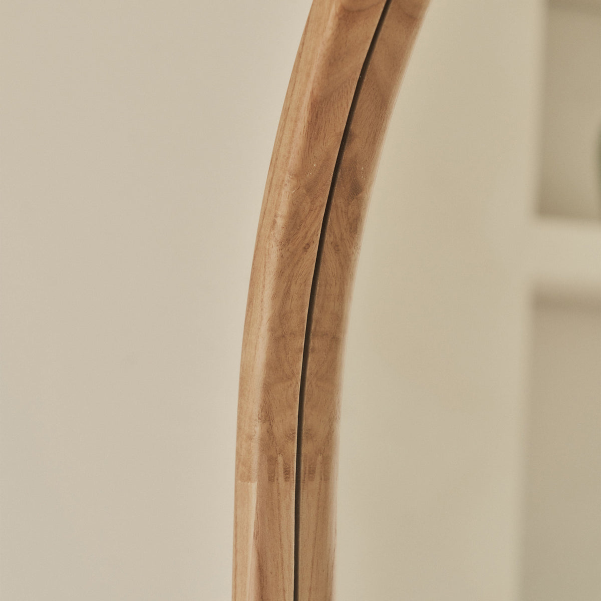 Arden - Light Wood Full Length Arched Wooden Mirror 160cm x 60cm