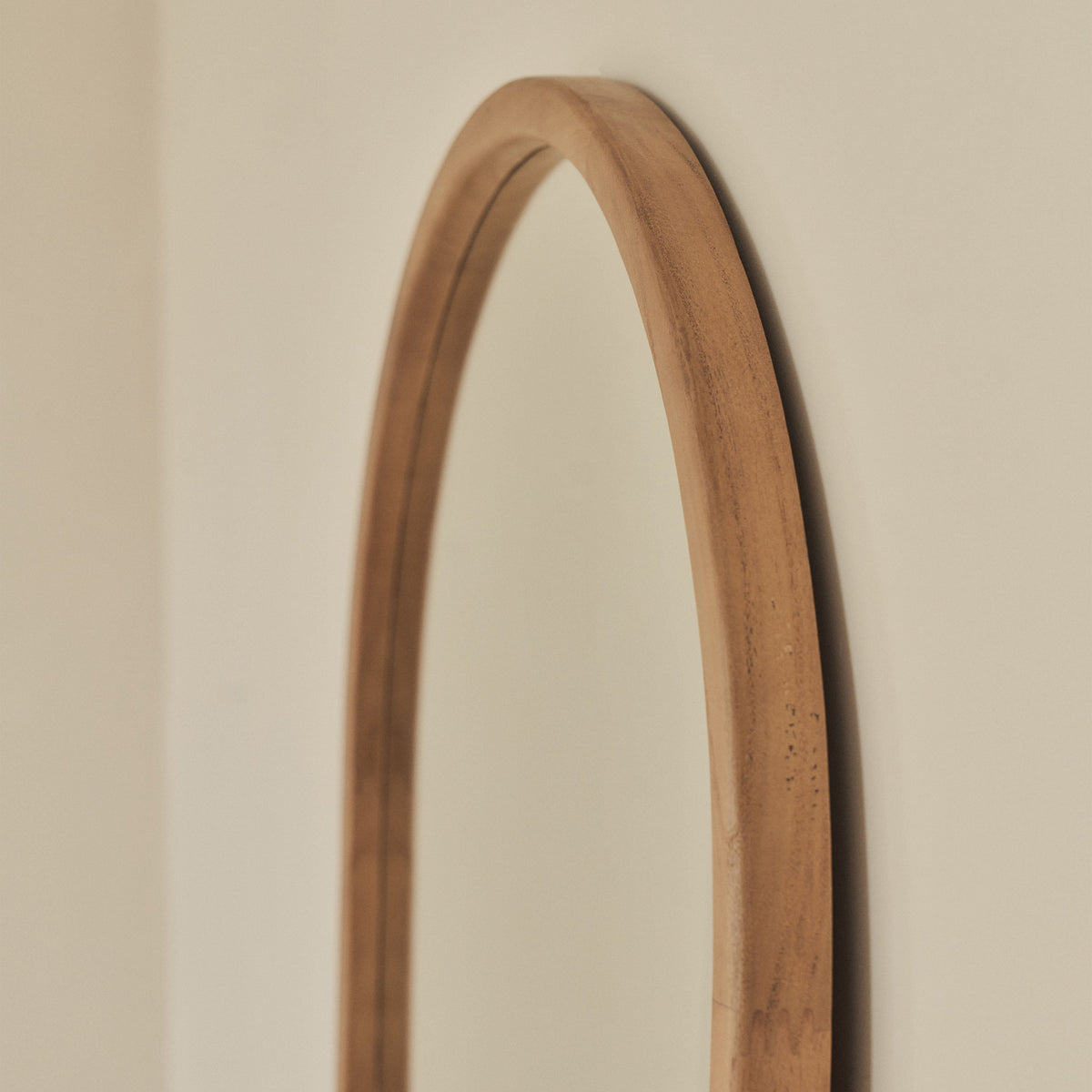 Arden - Warm Wood Full Length Arched Wooden Mirror 160cm x 60cm