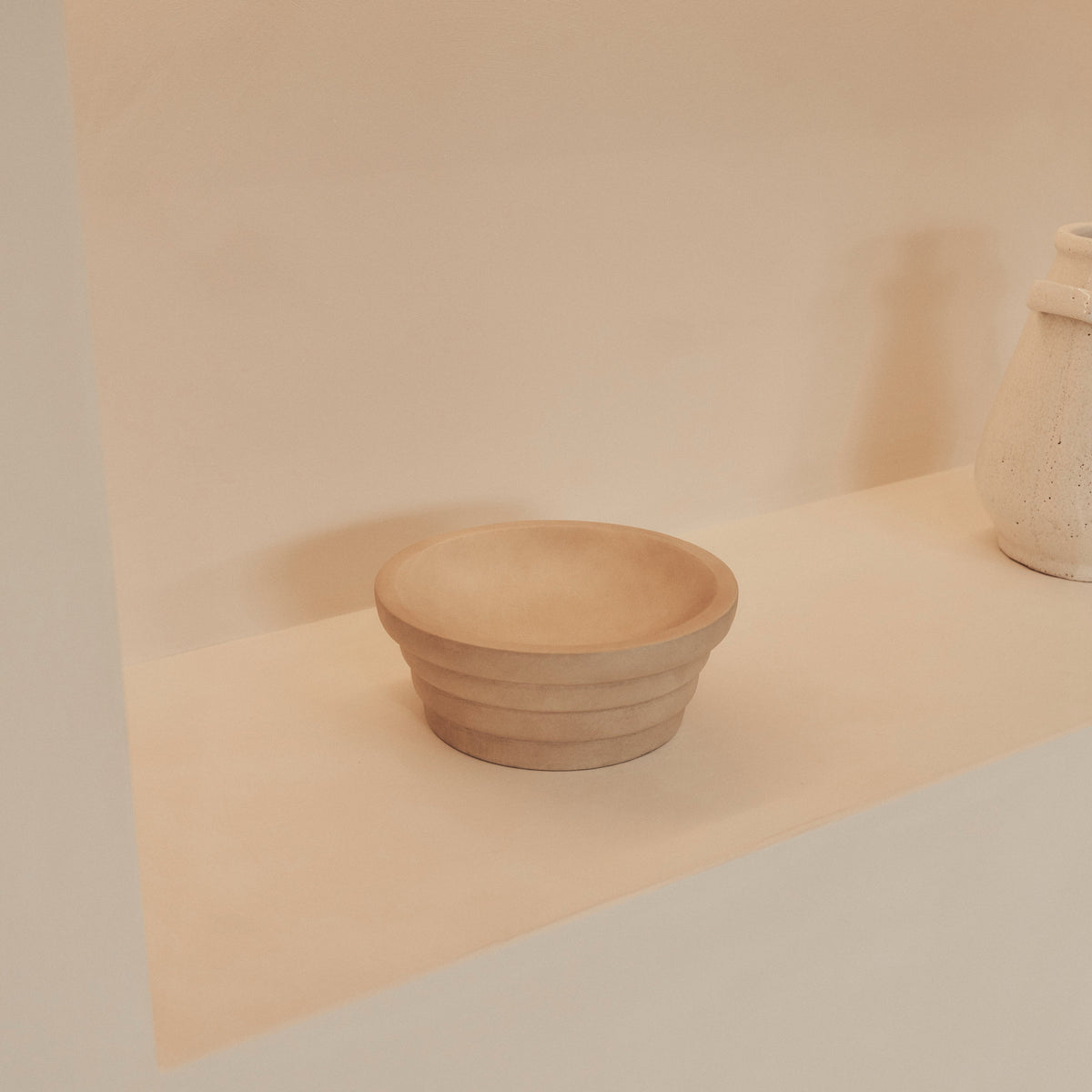 Luciana - Concrete Ribbed Bowl 25cm