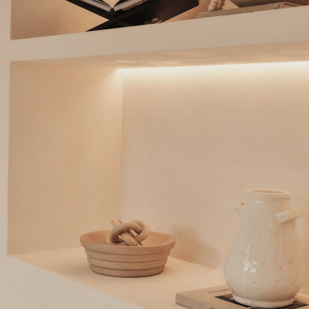 Luciana - Concrete Ribbed Bowl 30cm