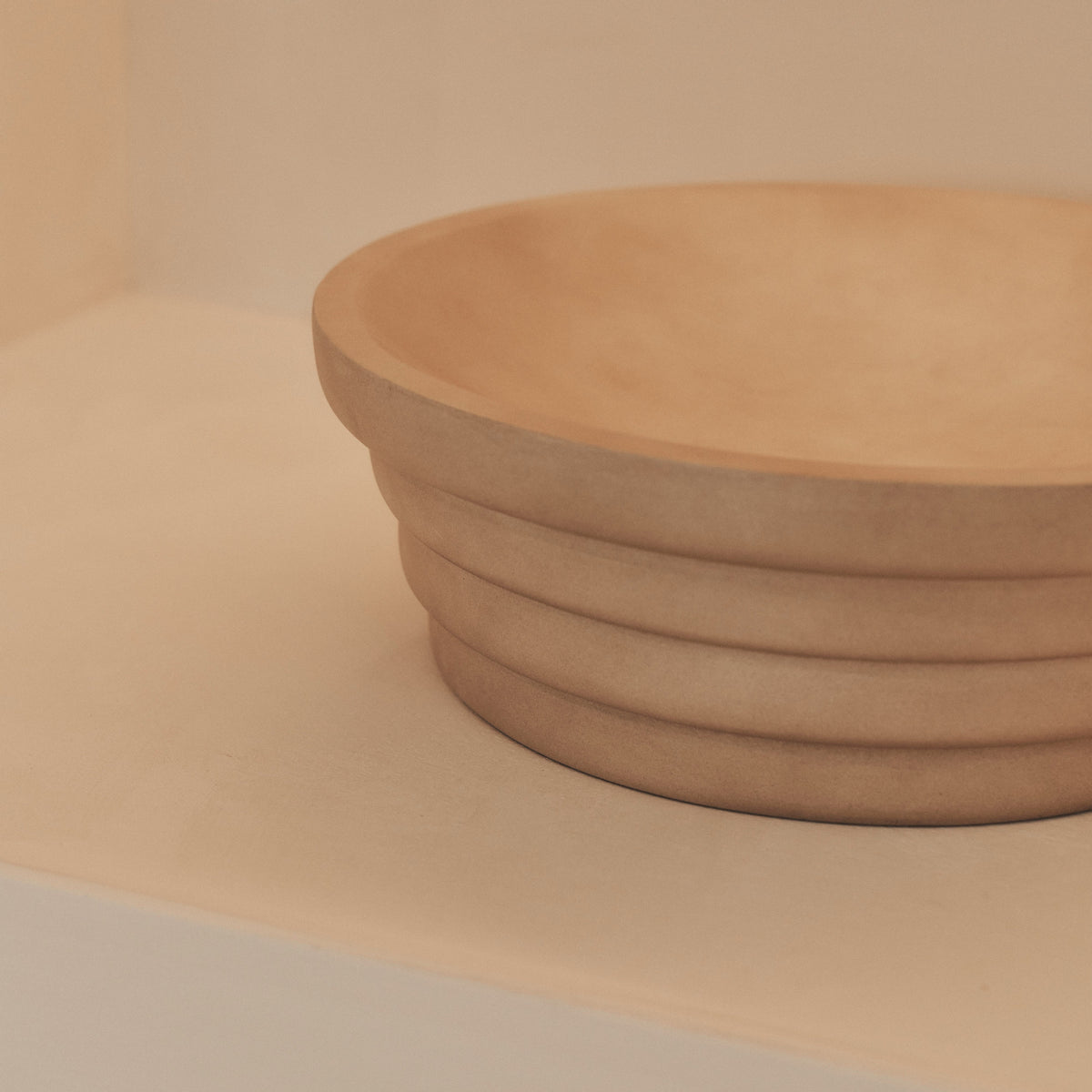 Luciana - Concrete Ribbed Bowl 30cm