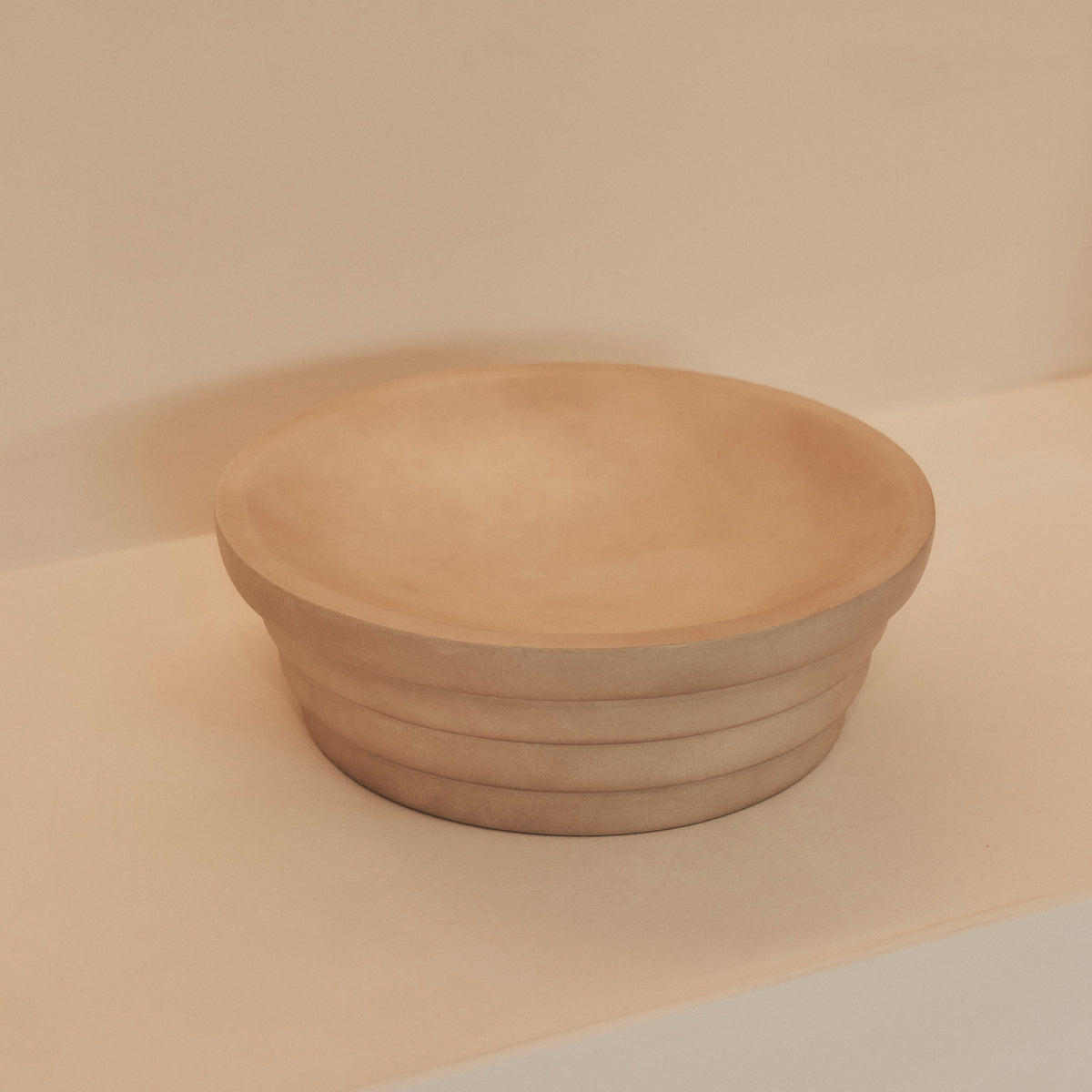 Luciana - Concrete Ribbed Bowl 30cm