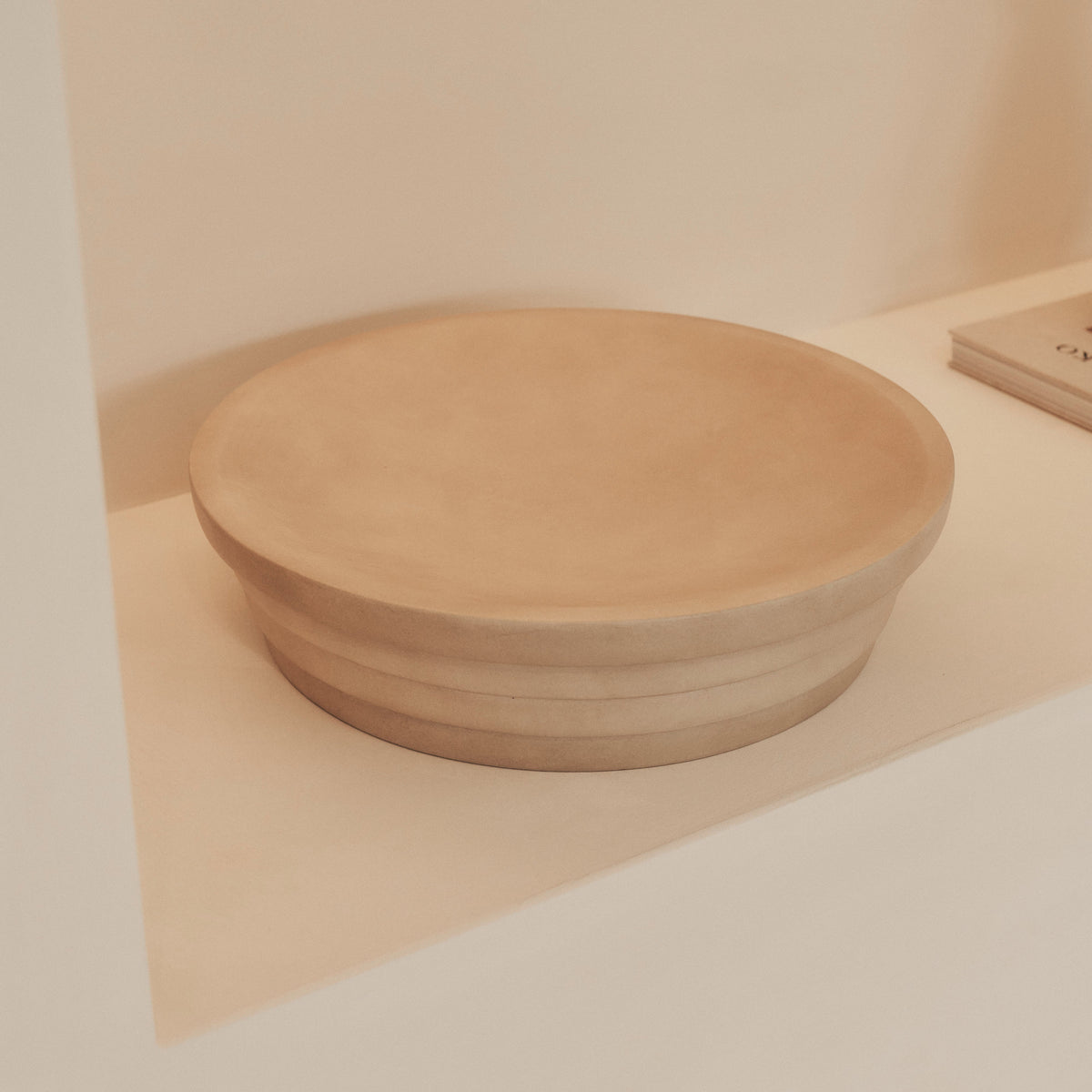 Luciana - Concrete Ribbed Bowl 40cm