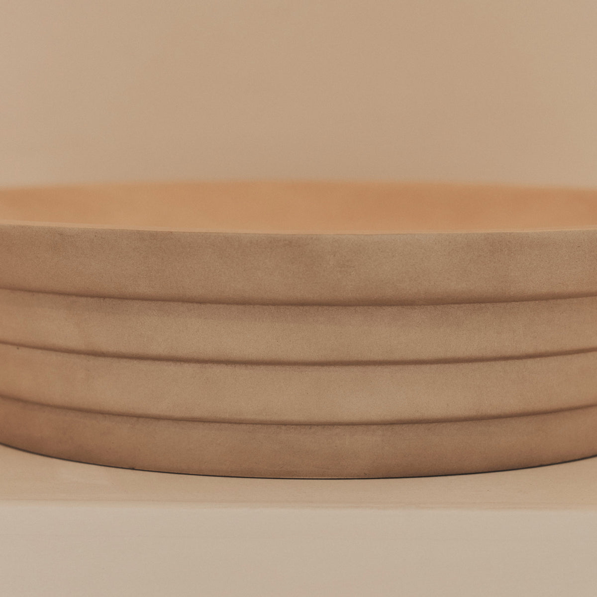 Luciana - Concrete Ribbed Bowl 40cm