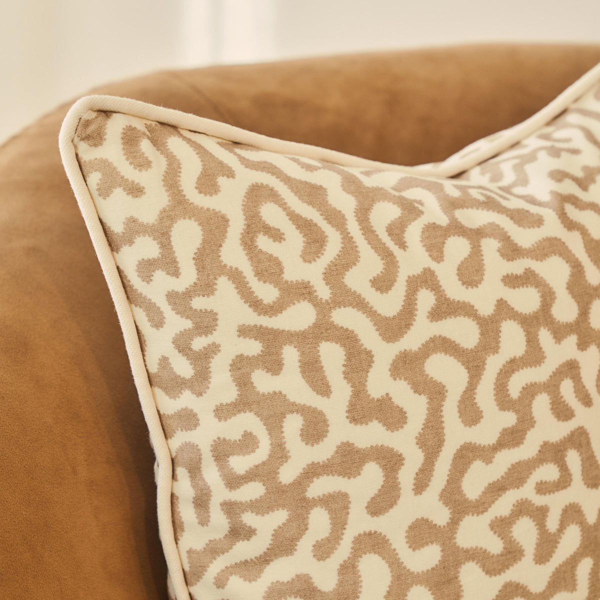 Pakko - Sesame Printed Fabric Cushion