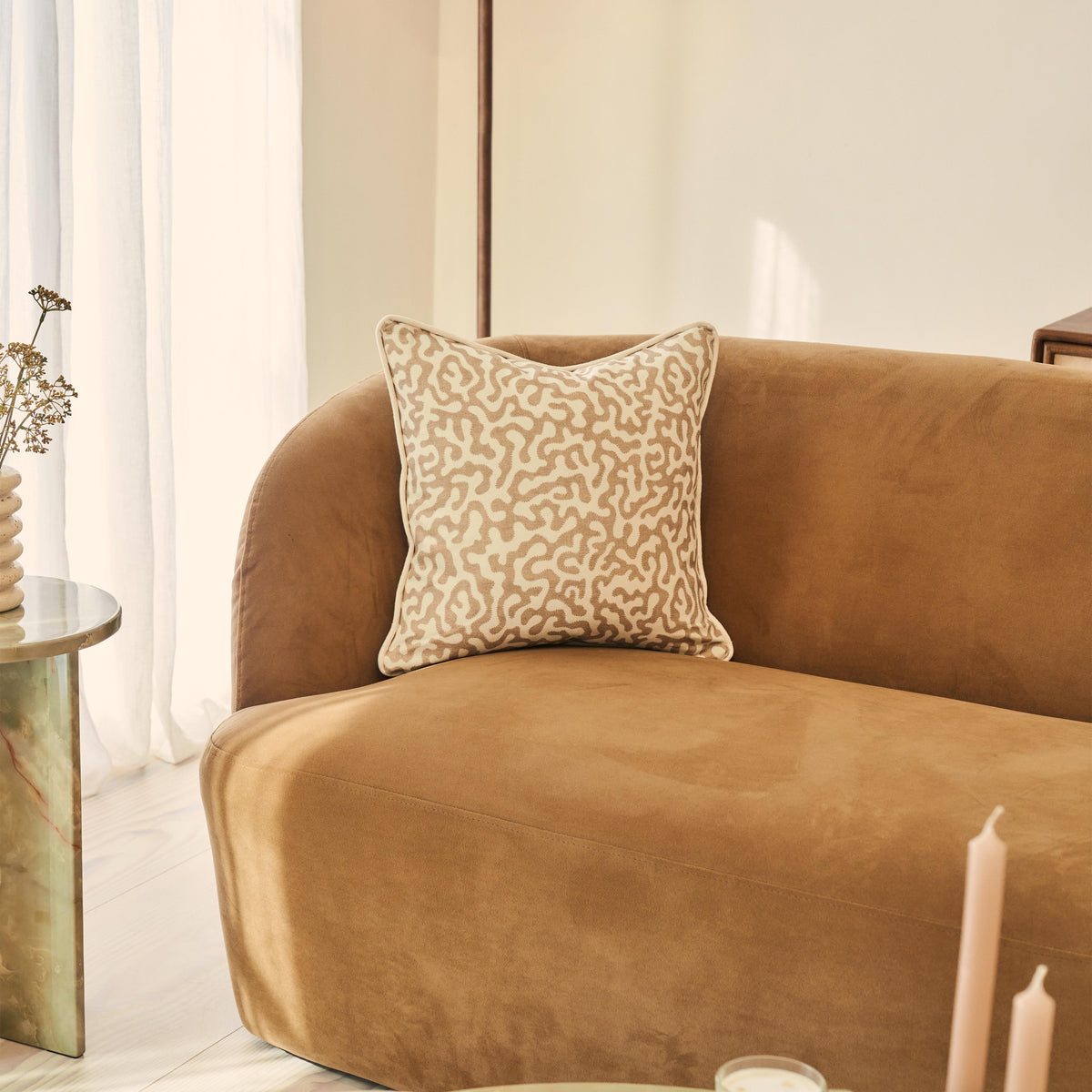 Pakko - Sesame Printed Fabric Cushion