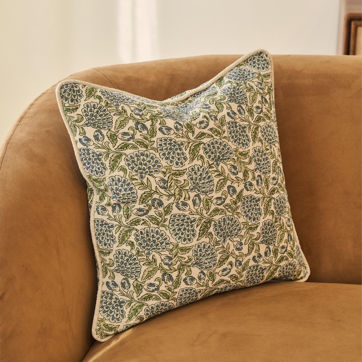 Erisha - Indigo Printed Fabric Cushion