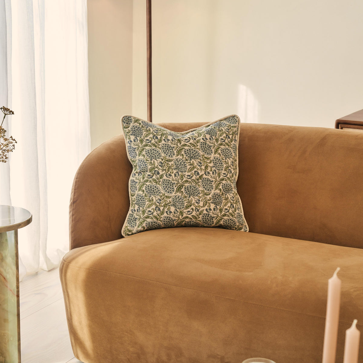Erisha - Indigo Printed Fabric Cushion