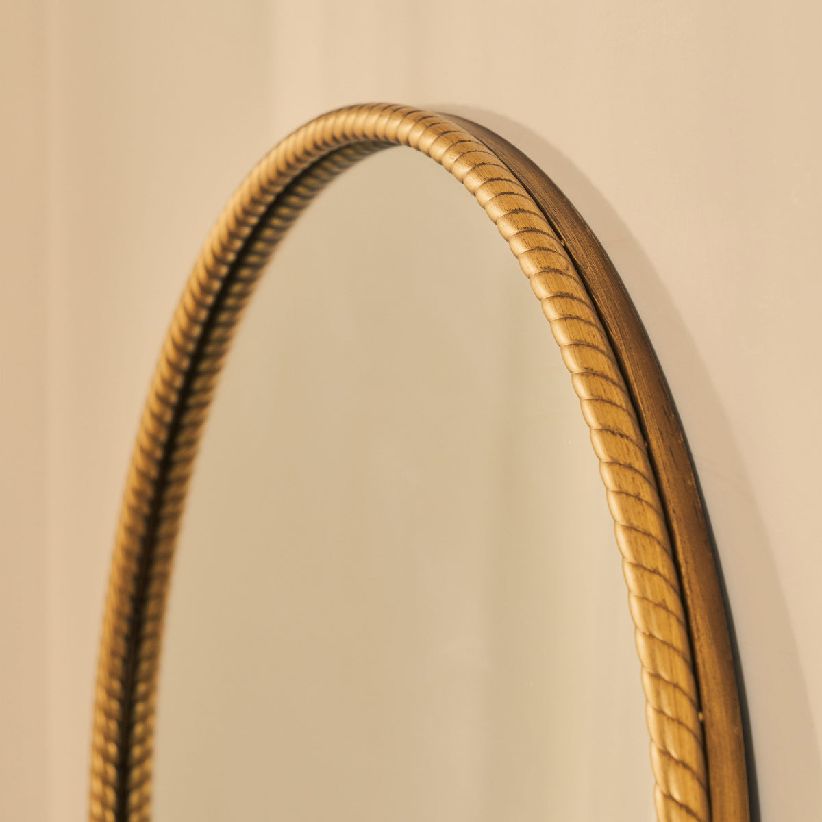 Corra - Gold Full Length Arched Rope Twist Mirror 190cm x 90cm