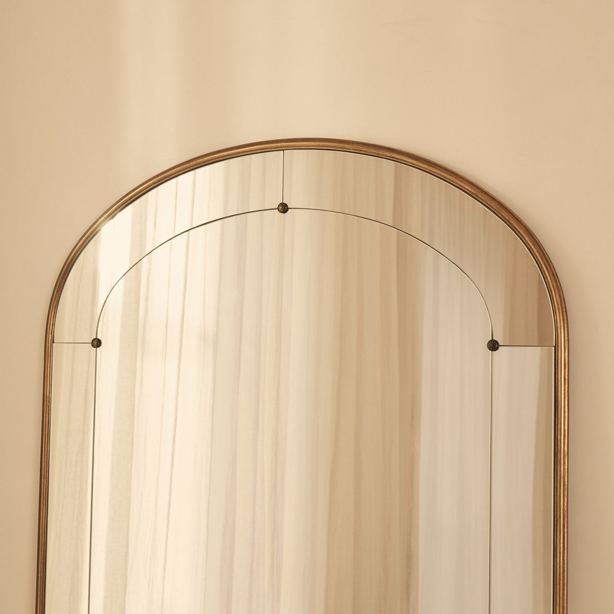 Venosa - Full Length Gold Arched Metal Mirror 180cm x 100cm