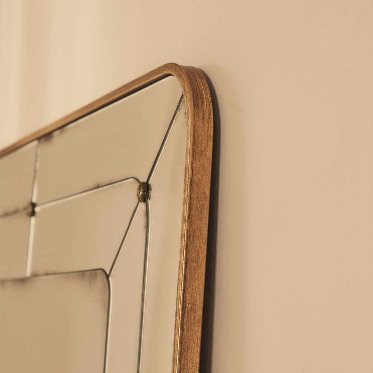 Teramo - Full Length Gold Antique Glass Metal Mirror 180cm x 90cm