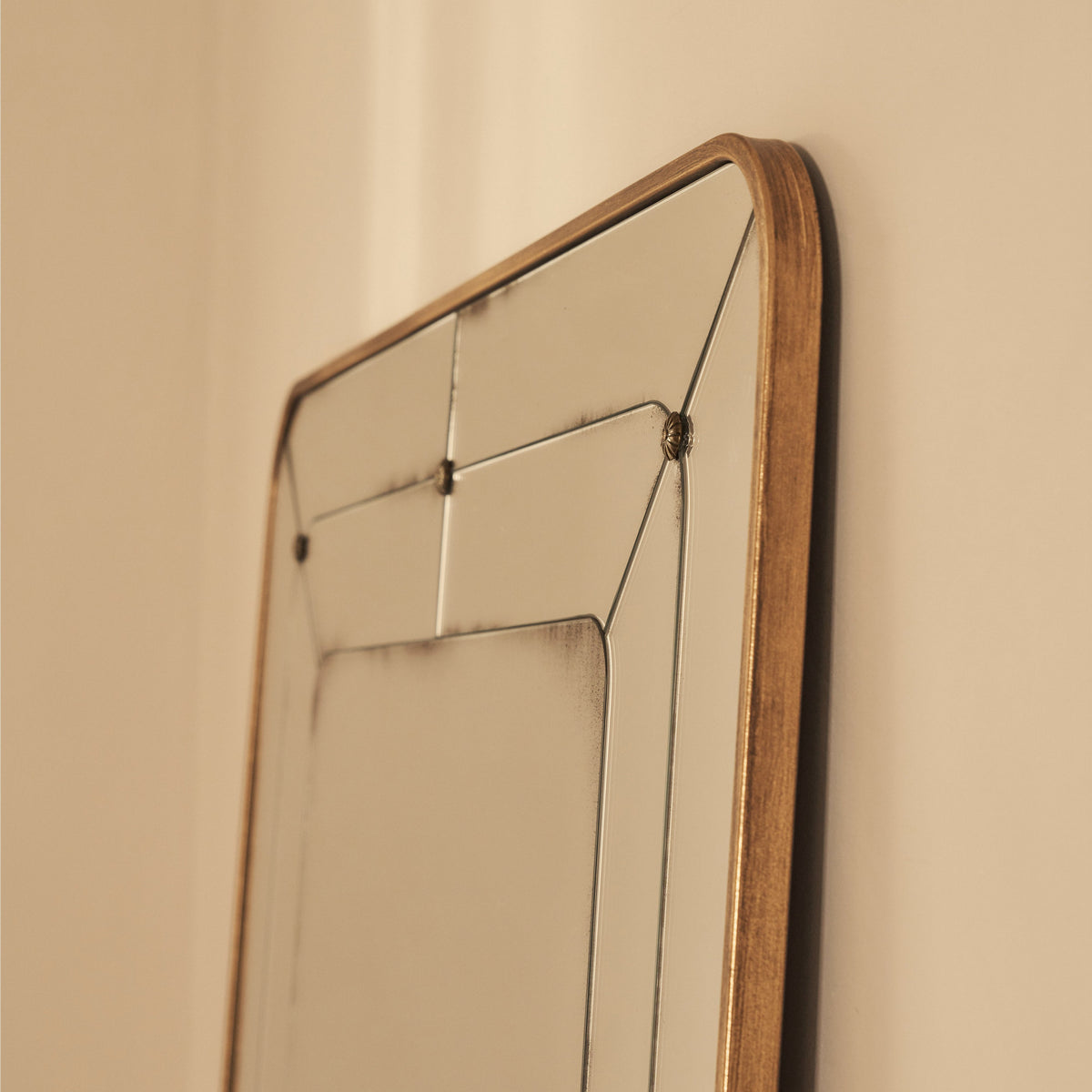 Teramo - Full Length Gold Antique Glass Metal Mirror 180cm x 90cm