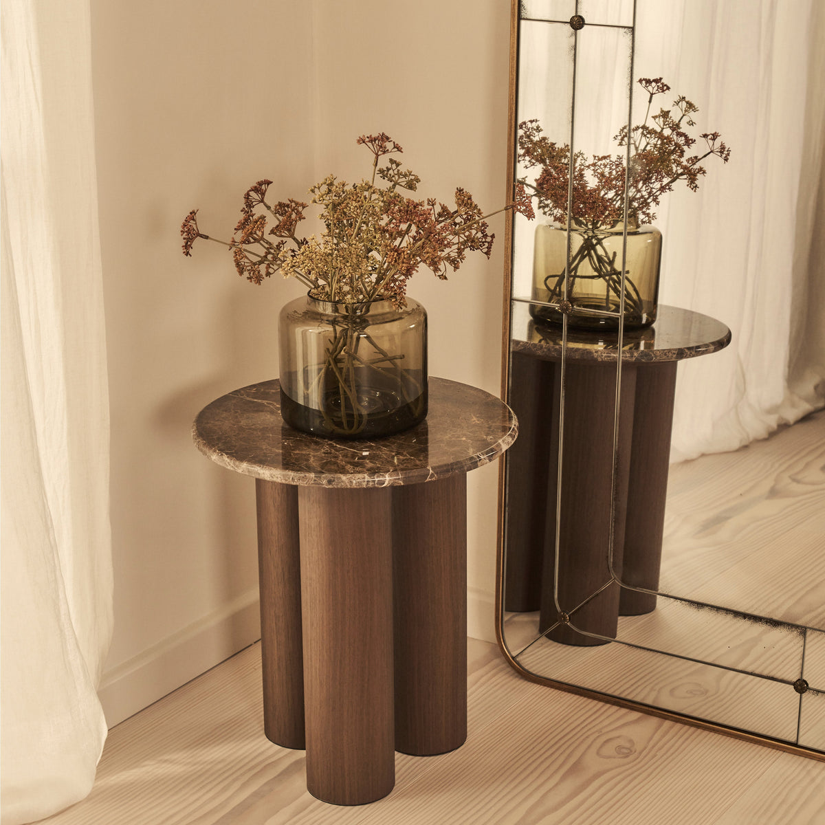 Teramo - Full Length Gold Antique Glass Metal Mirror 180cm x 90cm