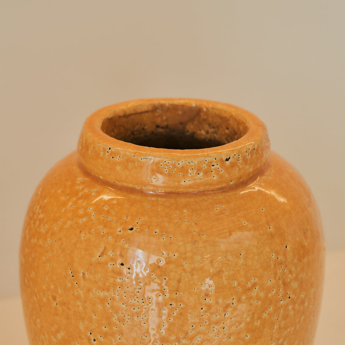Portera - Ochre Gloss Ceramic Vase