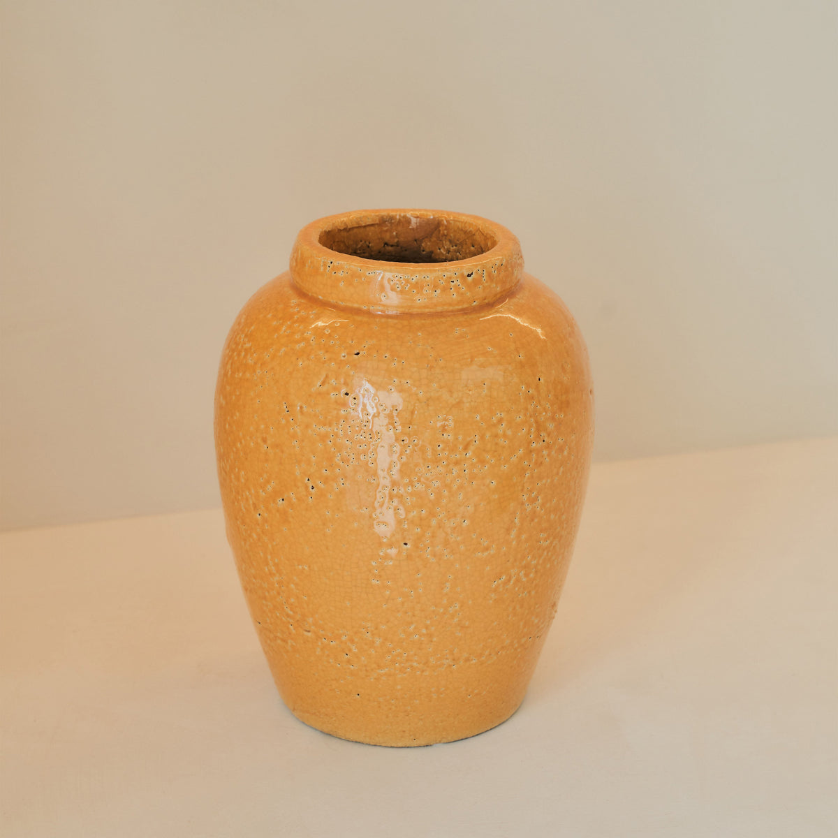 Portera - Ochre Gloss Ceramic Vase