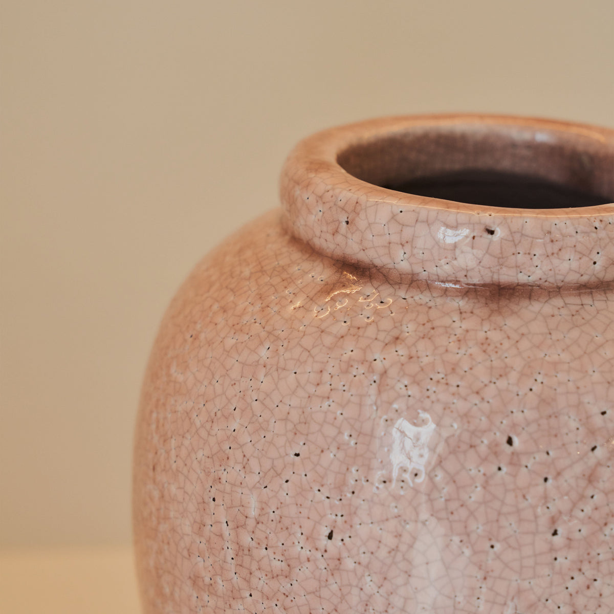 Portera - Blushed Pink Gloss Ceramic Vase