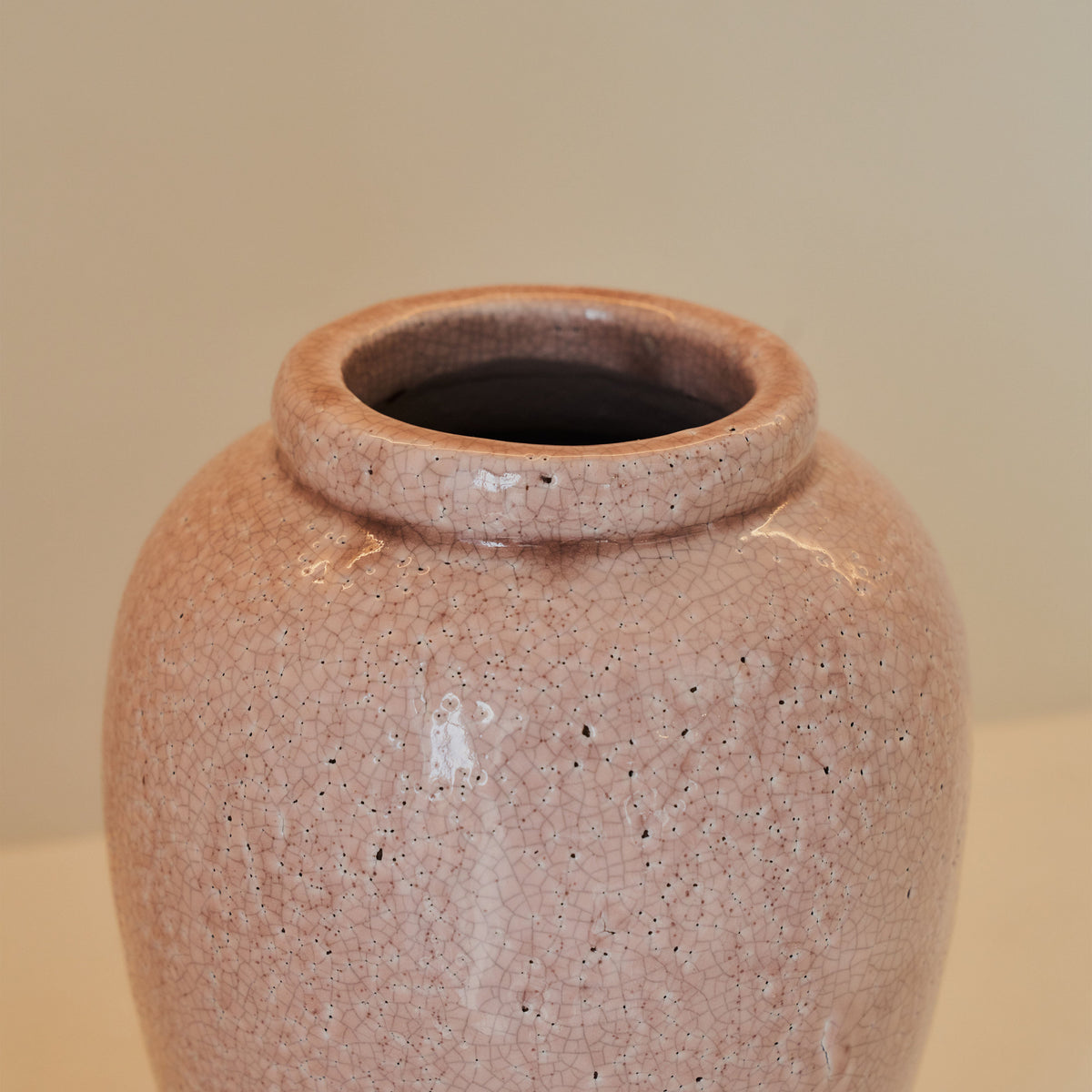 Portera - Blushed Pink Gloss Ceramic Vase