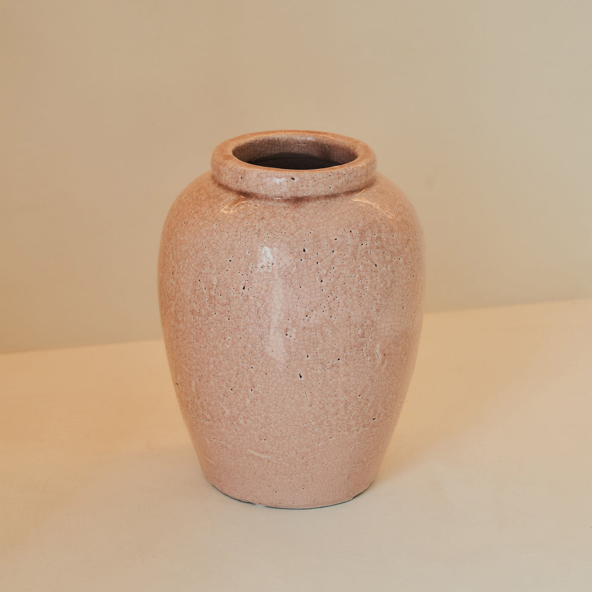 Portera - Blushed Pink Gloss Ceramic Vase