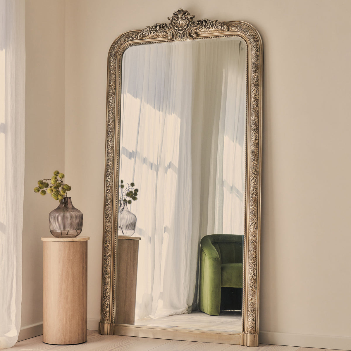 Kensington - Full Length Champagne Ornate Mirror 196cm x 100cm