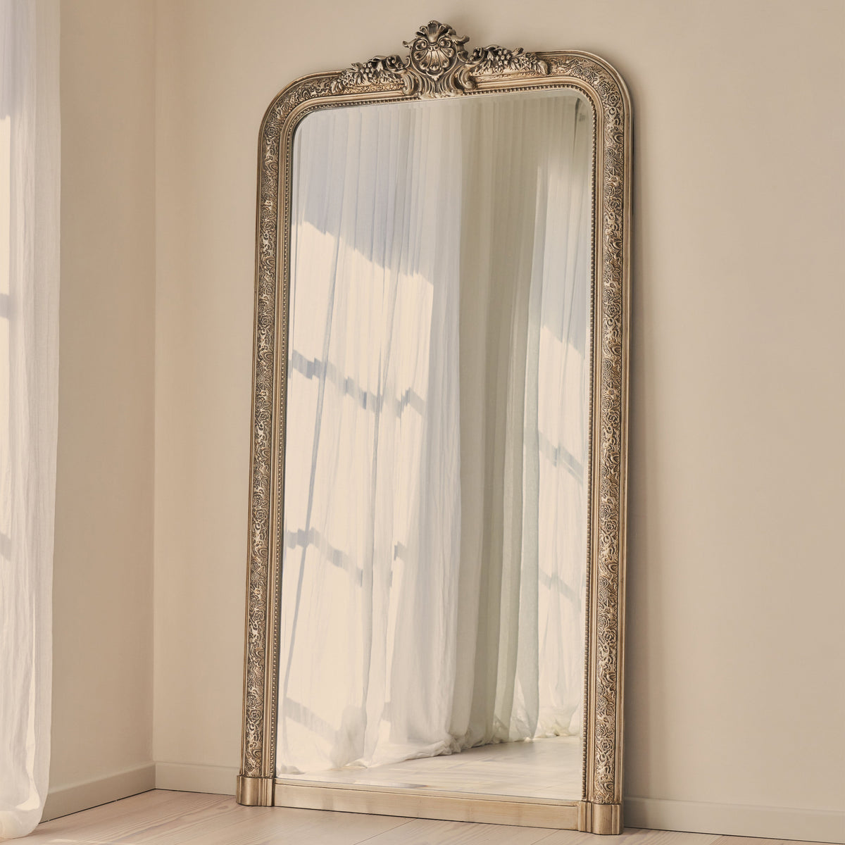 Kensington - Full Length Champagne Ornate Mirror 196cm x 100cm