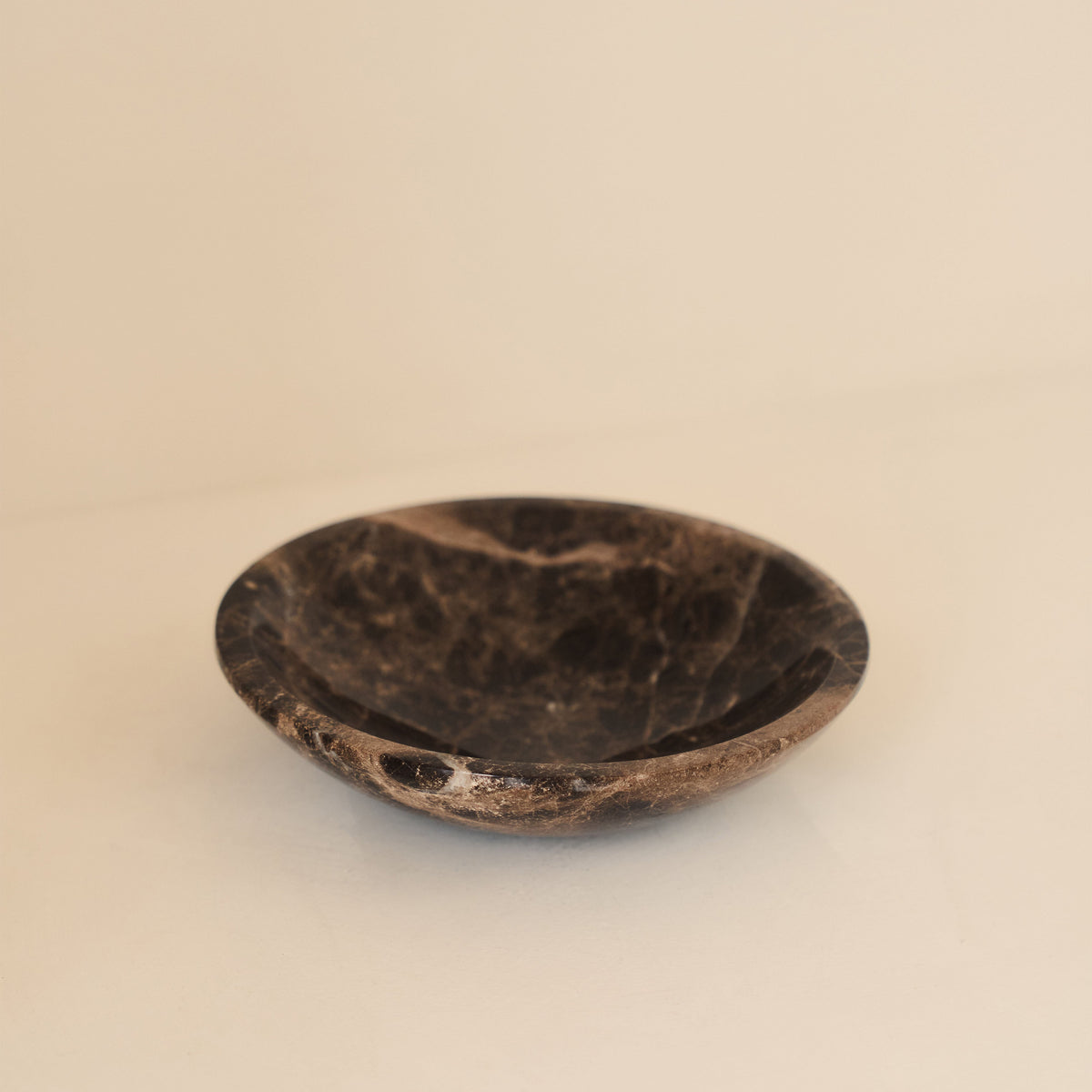 Marbelle - Dark Emperador Marble Decorative Bowl
