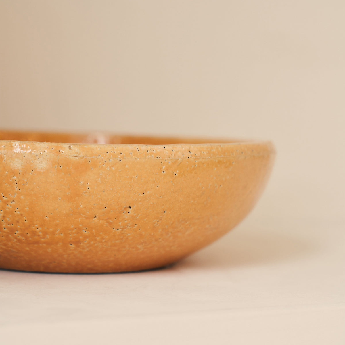 Portera - Ochre Gloss Ceramic Decorative Bowl