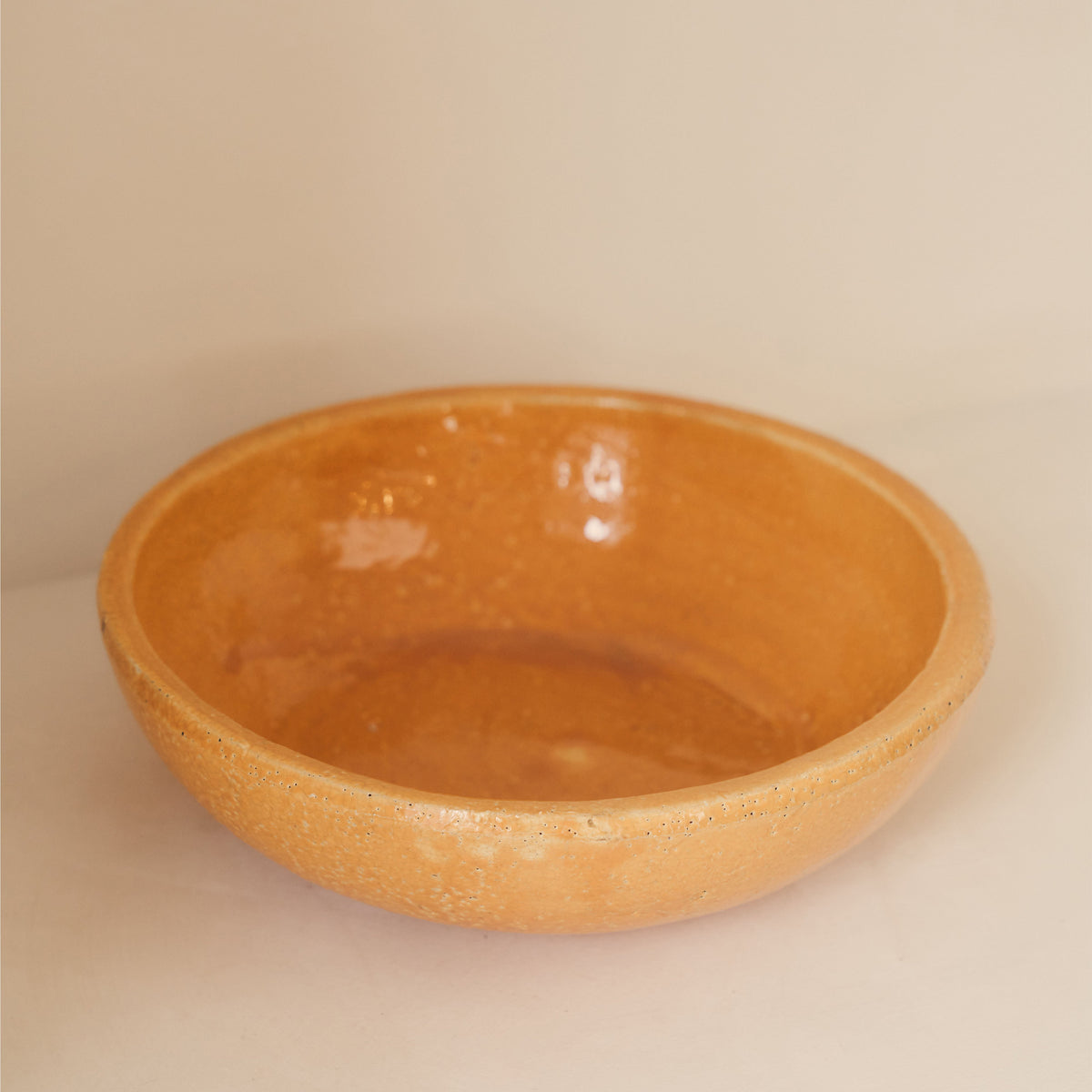 Portera - Ochre Gloss Ceramic Decorative Bowl