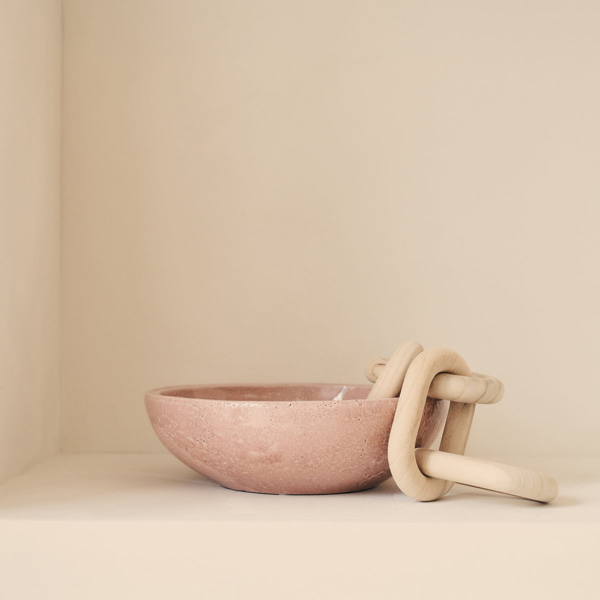 Portera - Blushed Pink Gloss Ceramic Decorative Bowl