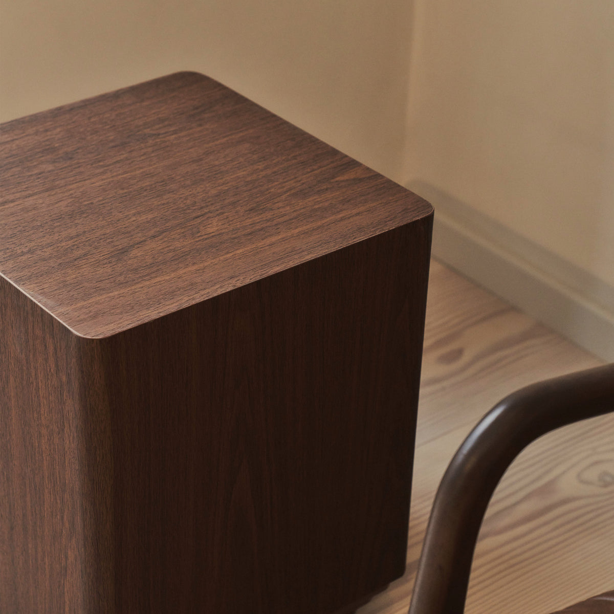 Luciana - Dark Wood Rectangular Side Table