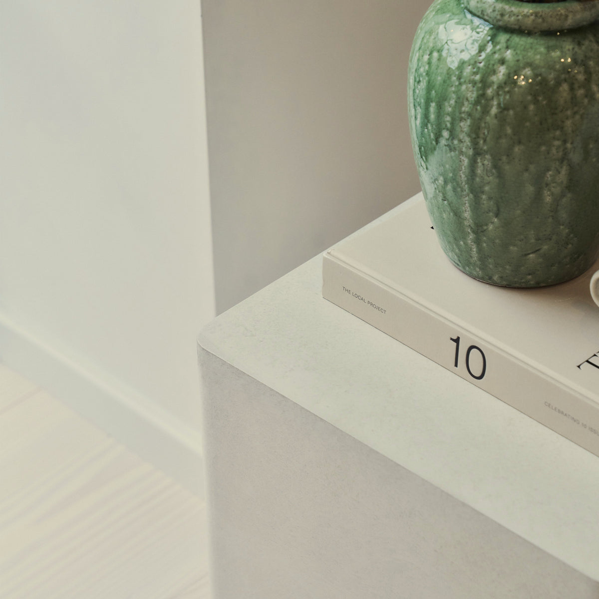 Luciana - Concrete Rectangular Side Table