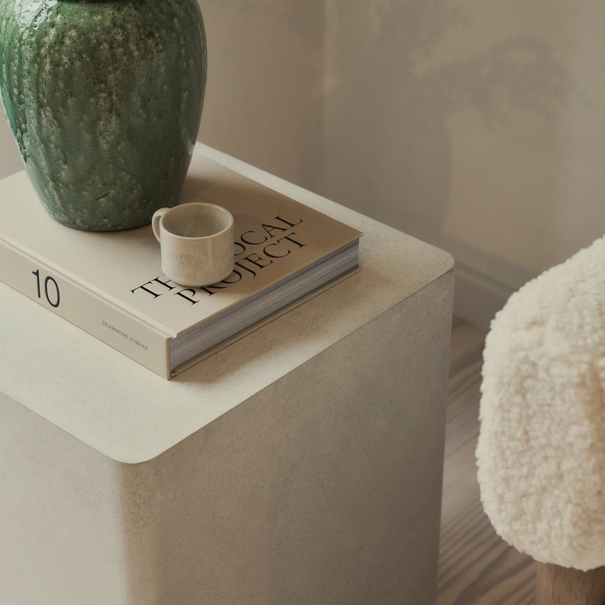 Luciana - Concrete Rectangular Side Table