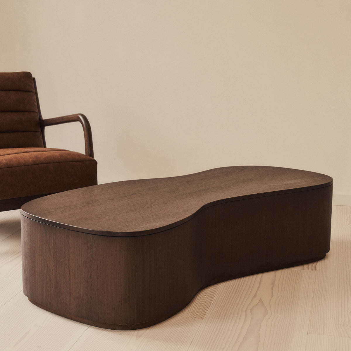 Arlo - Dark Wood Irregular Extra Large Coffee Table