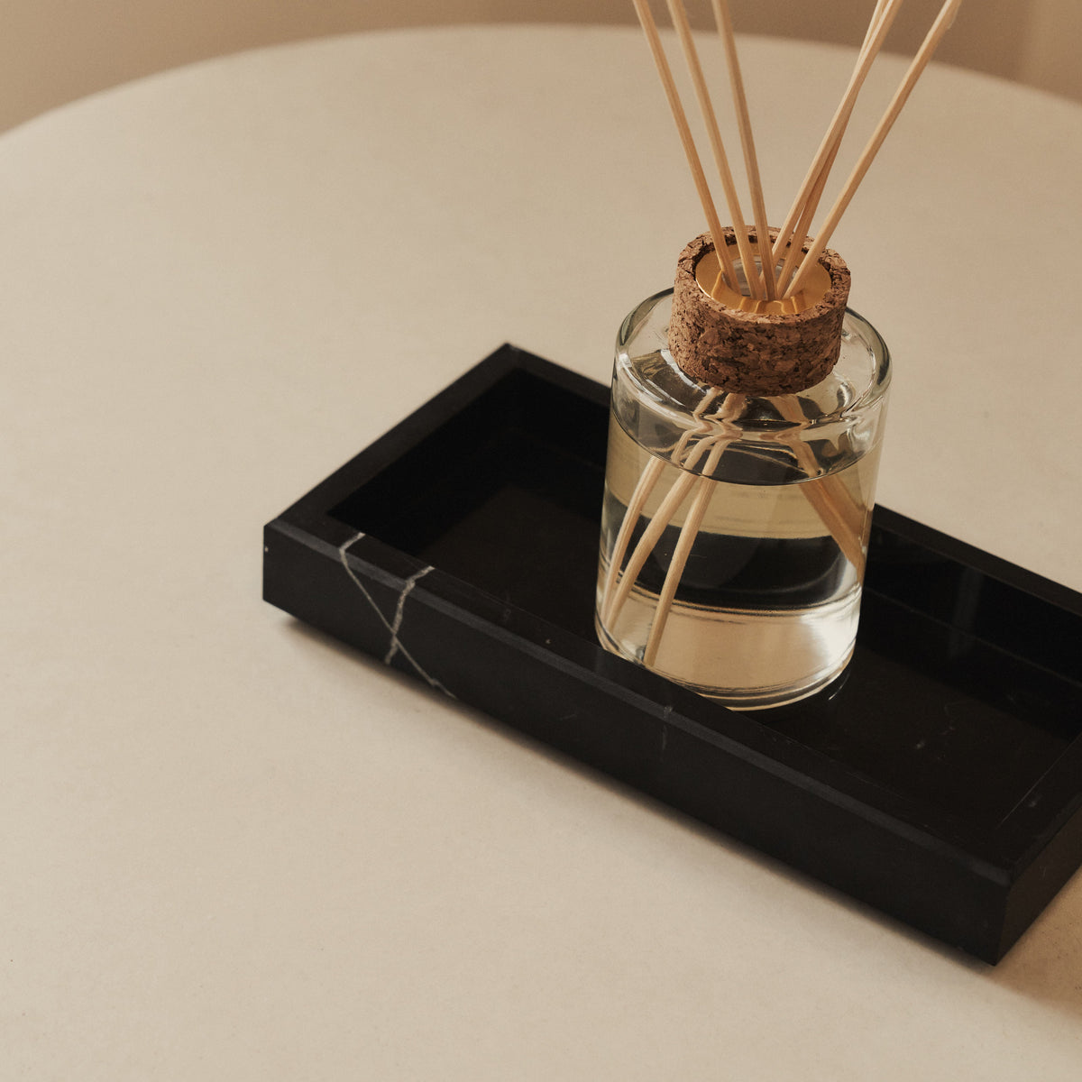 Travara - Black Marble Rectangular Decorative Tray