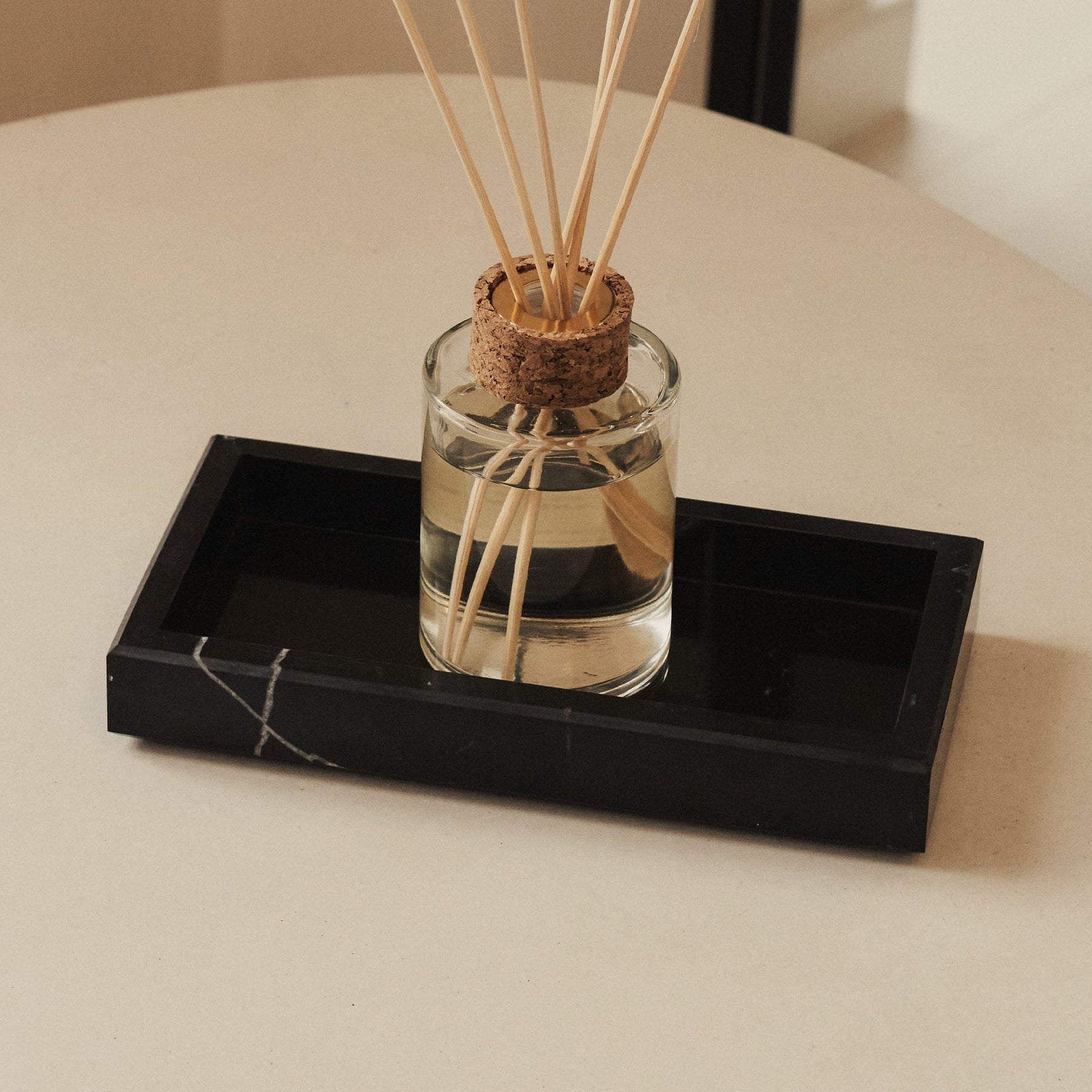 Travara - Black Marble Rectangular Decorative Tray