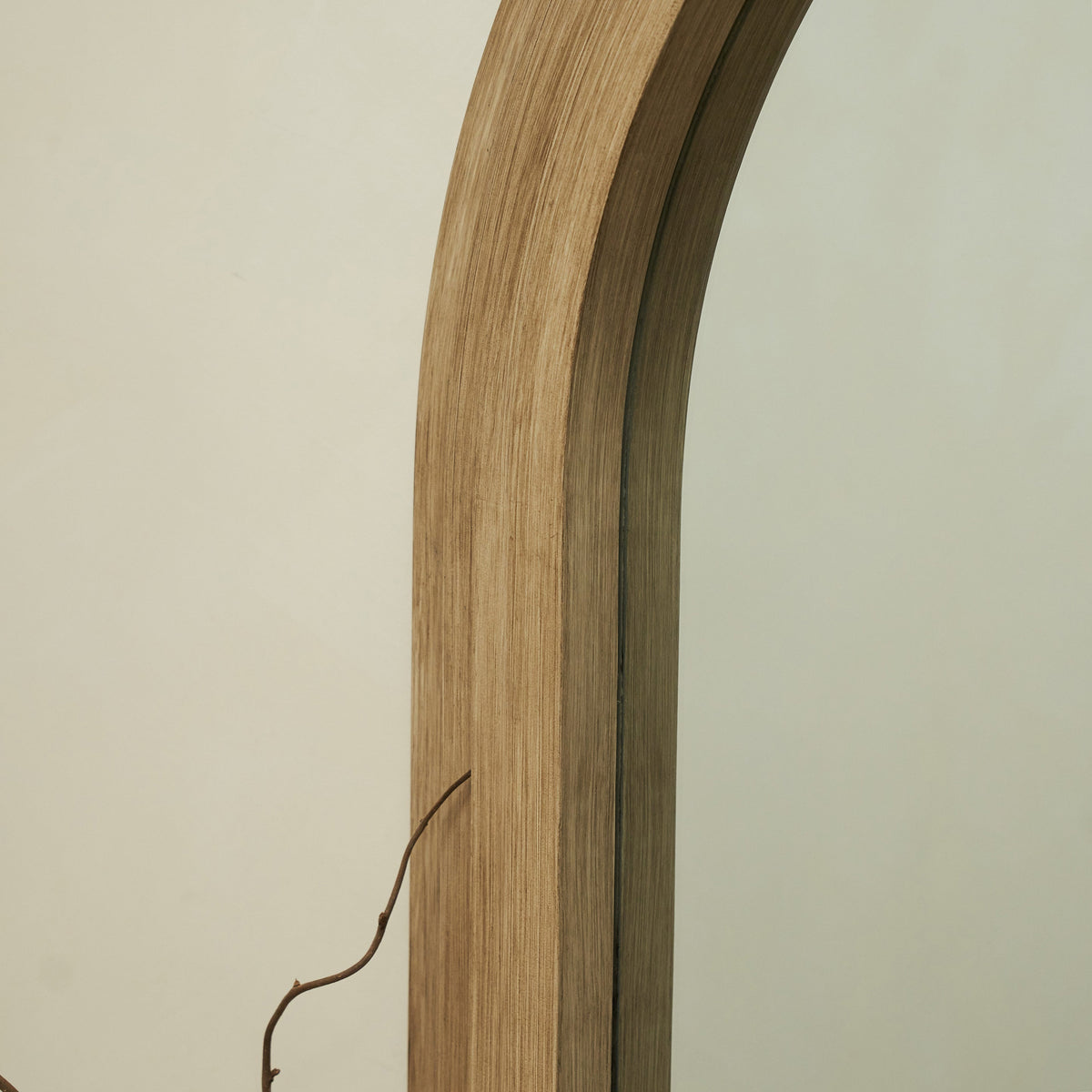 Luciana - Full Length Arched Washed Wood Mirror 196cm x 104cm