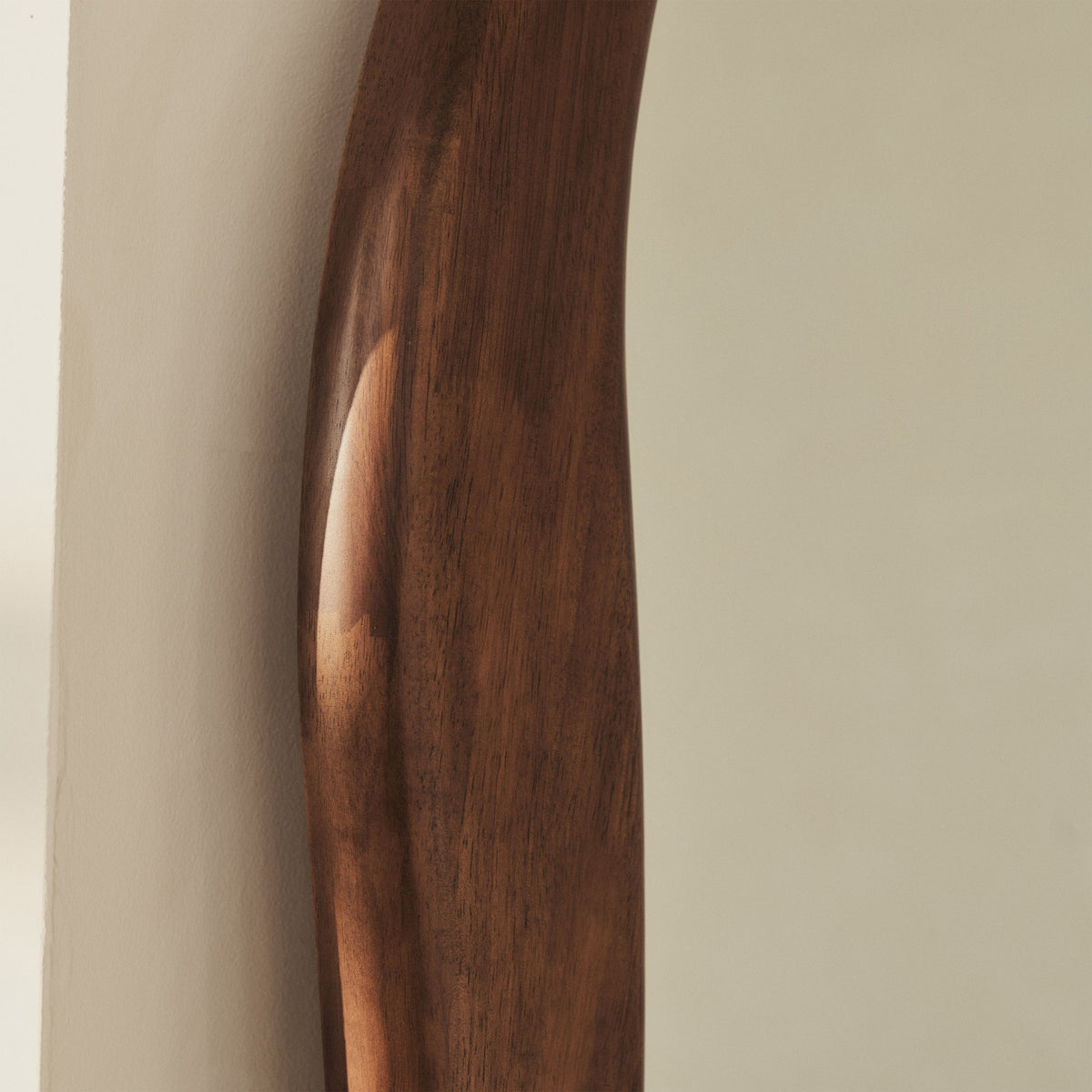 Arcurva - Extra Large Full Length Dark Wood Irregular Mirror 190cm x 120cm