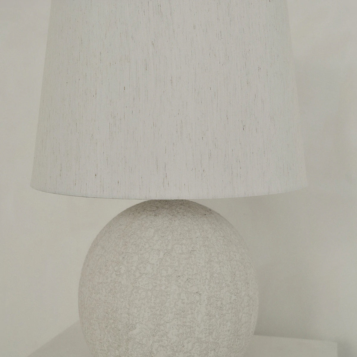 Corsica - Large Stone Ceramic Drum Shade Table Lamp