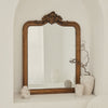 James - Large Gold Arched Wall Mirror 110cm x 80cm