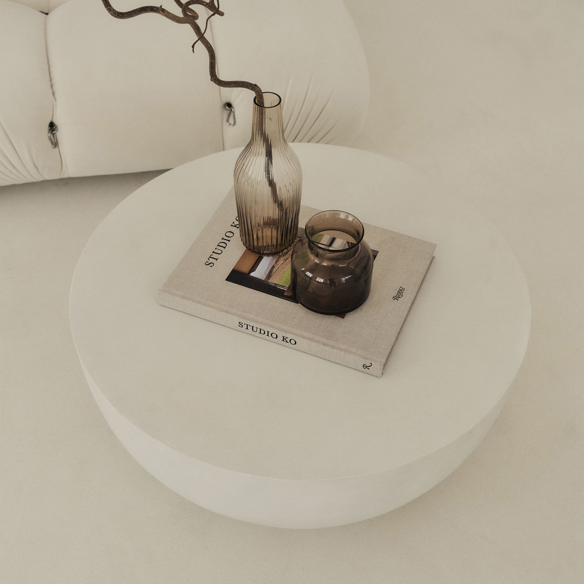 Enzo - Minimal Concrete Round Coffee Table