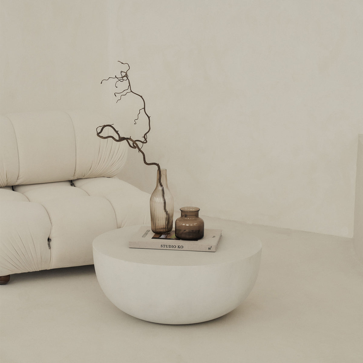 Enzo - Minimal Concrete Round Coffee Table