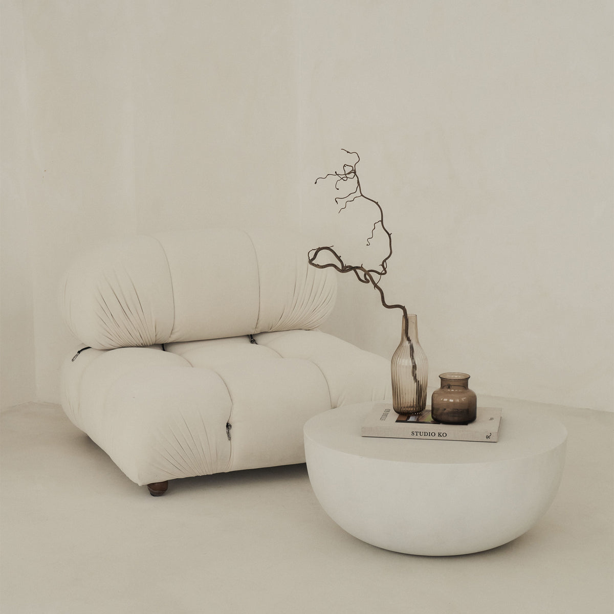 Enzo - Minimal Concrete Round Coffee Table