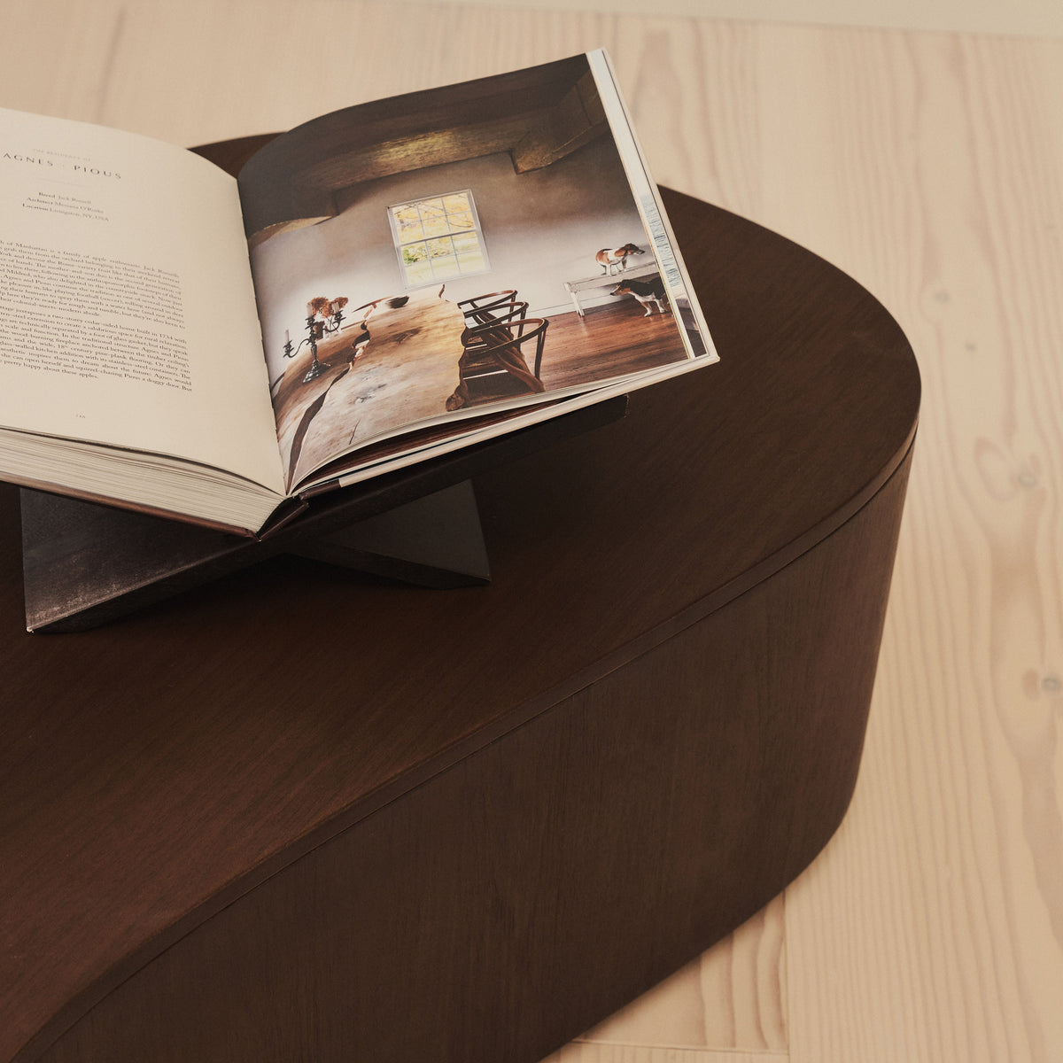 Arlo - Dark Wood Irregular Extra Large Coffee Table