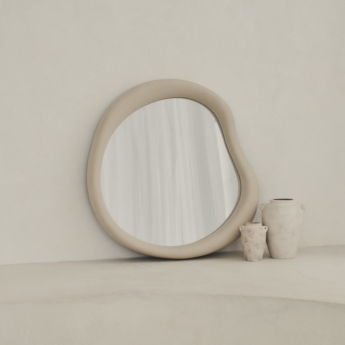 Wabi-Sabi - Concrete Irregular Wall Mirror 80cm x 72cm