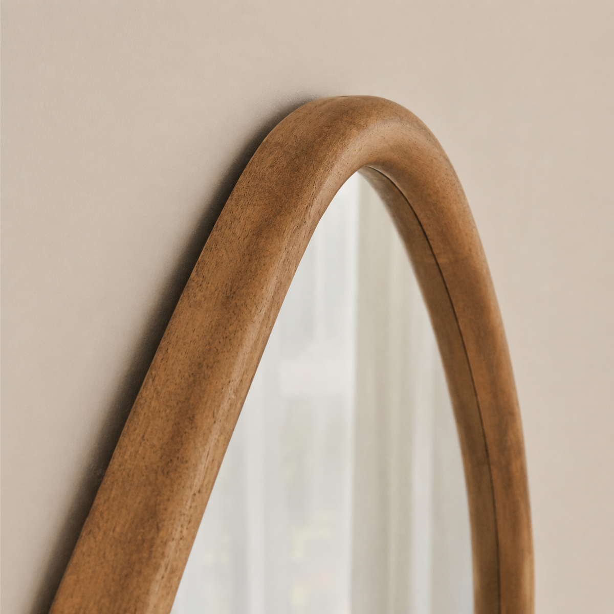 Aaliyah - Full Length Warm Wood Irregular Mirror 180cm x 80cm