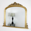 Mantle - Large Gold Ornate Overmantle Mirror 104cm x 96cm