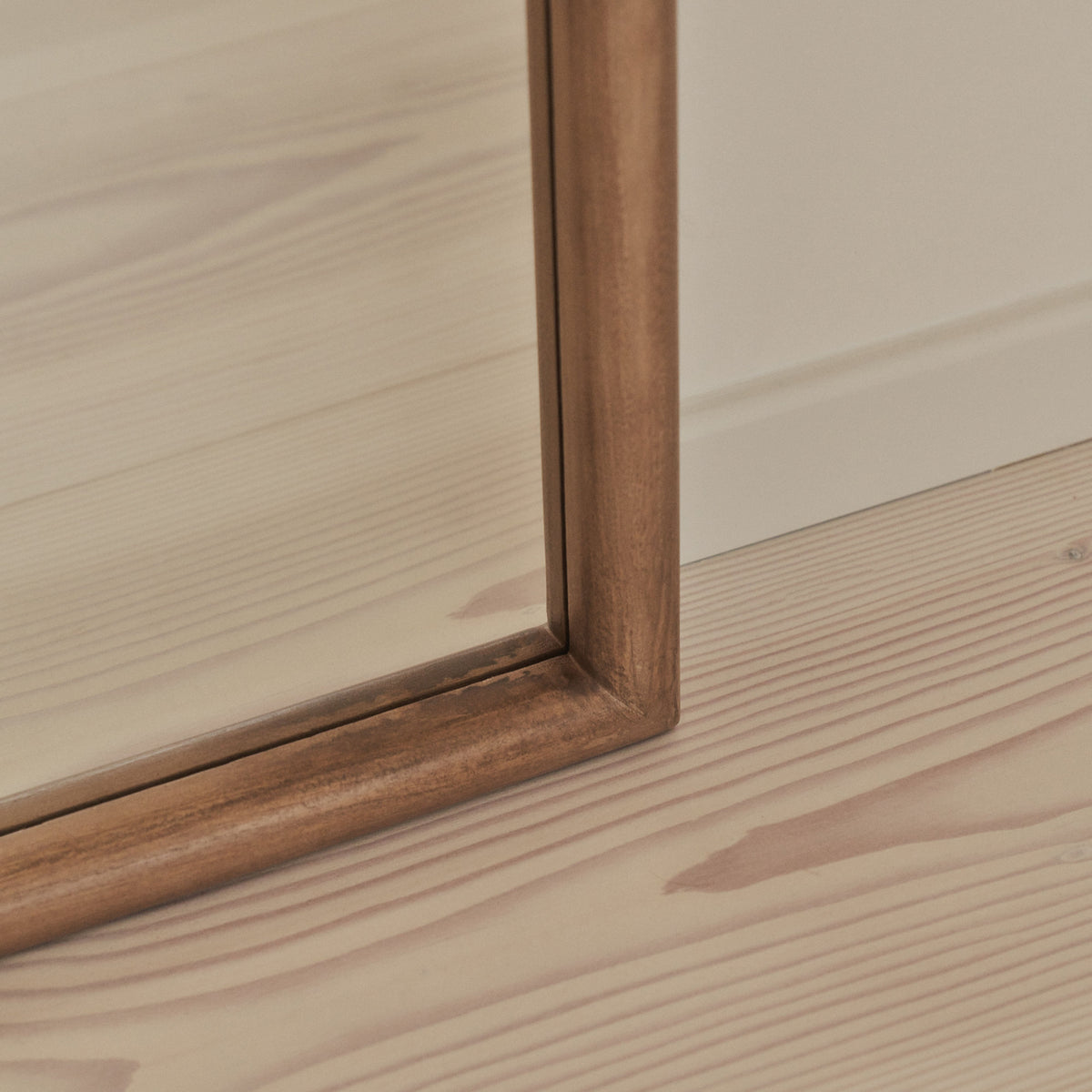 Amora - Full Length Large Arched Warm Wood Mirror 172cm x 60cm