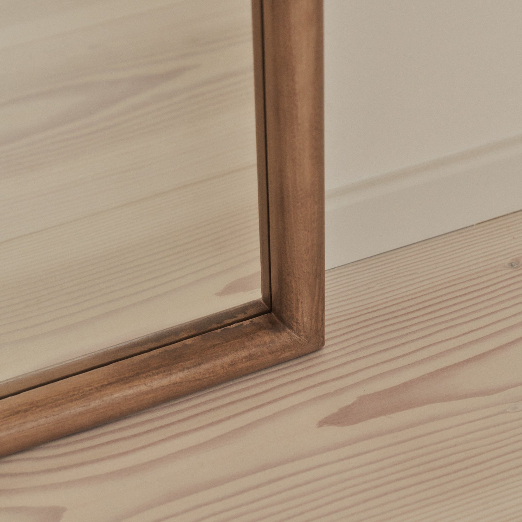 Amora - Full Length Large Arched Warm Wood Mirror 172cm x 60cm