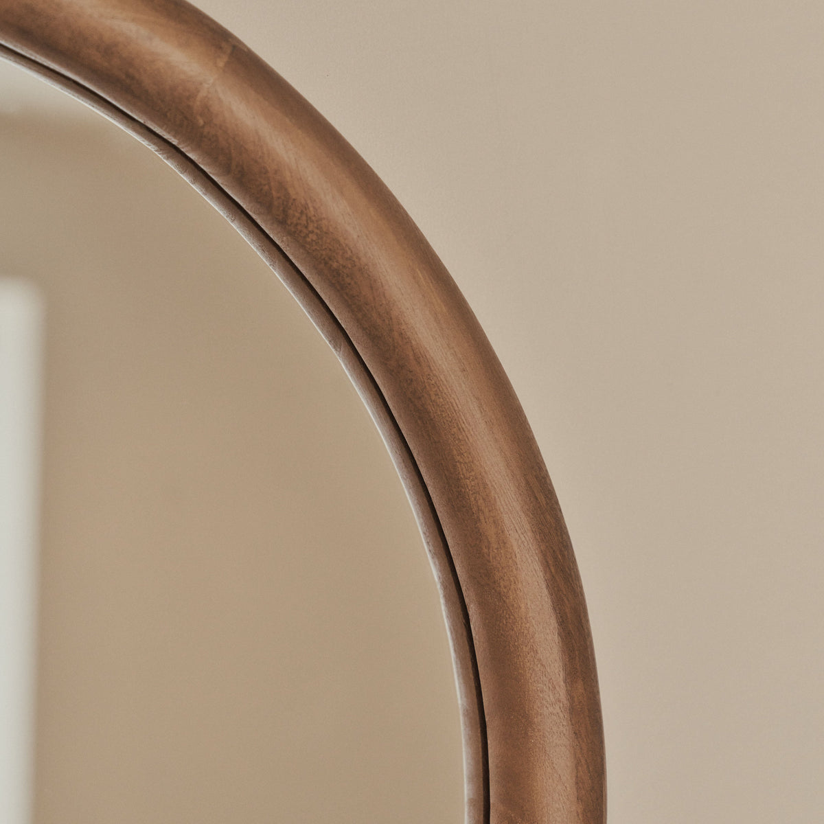 Amora - Full Length Large Arched Warm Wood Mirror 172cm x 60cm