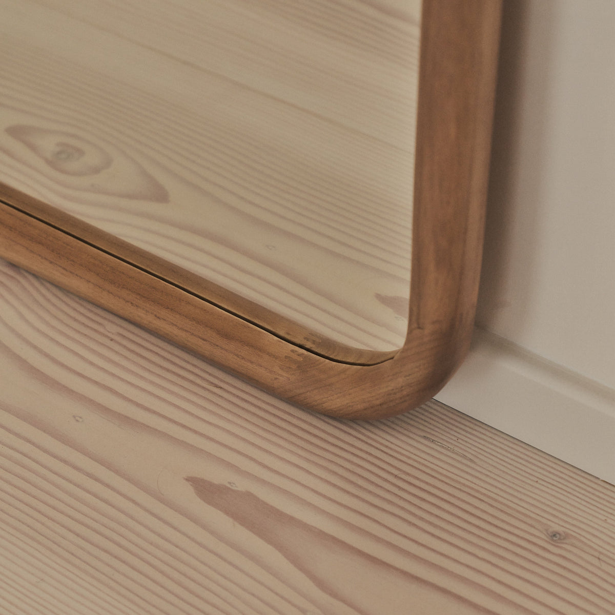 Amora - Extra Large Full Length Arched Warm Wood Mirror 190cm x 100cm